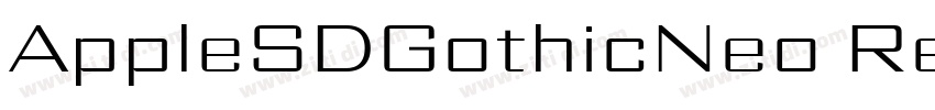 AppleSDGothicNeo Reg字体转换